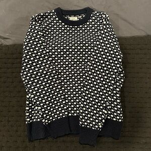 Men's Blue and White Sweater